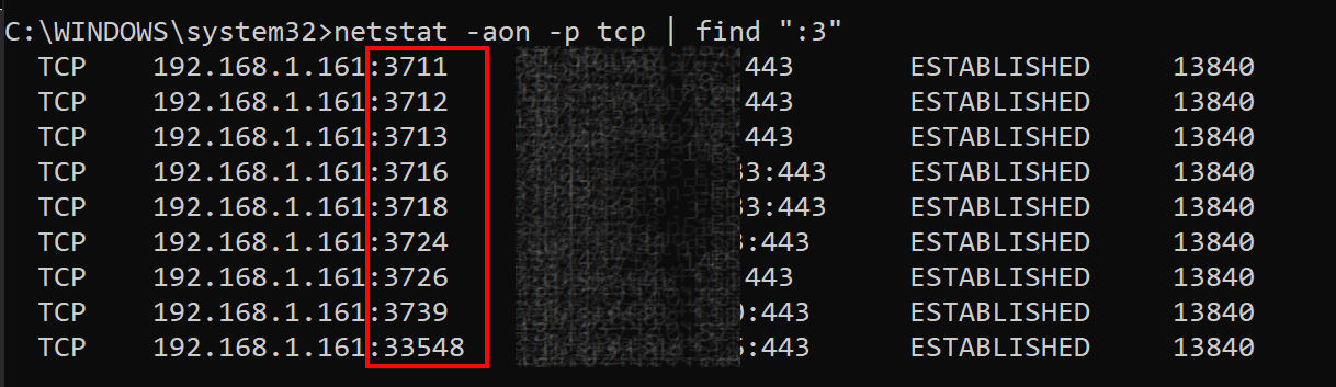 Open TCP Ports