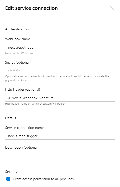 Triggering Azure Pipelines with an offline artefact repository