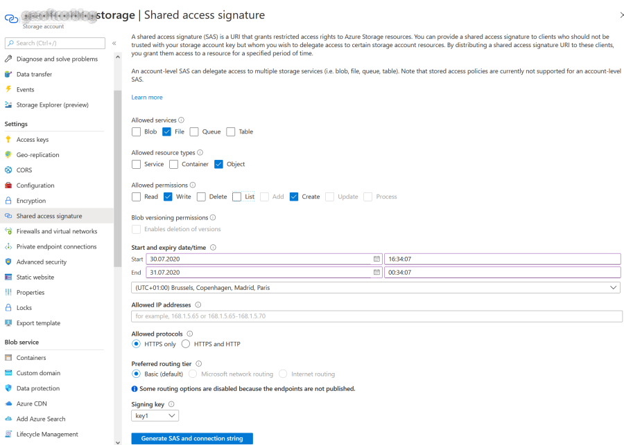 Uploading large files to an Azure File Share using a shell script and standard linux commands