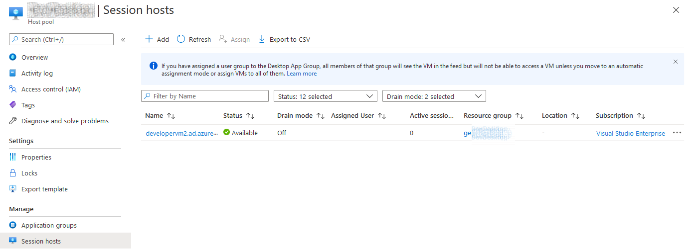 Leveraging the Windows Virtual Desktop Broker to Broker Remote Desktop connections to Azure DevTest Lab Virtual Machines